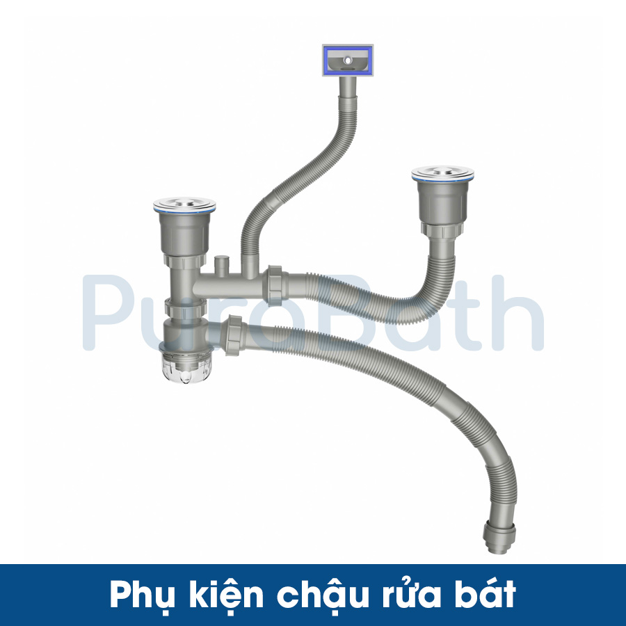 CHẬU RỬA BÁT HANDMADE 1 HỐ PURABATH PURA-7545 - Ảnh 5