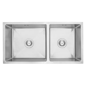 CHẬU RỬA BÁT HANDMADE 2 HỐ CÂN ÂM BÀN PURABATH PURA-8245A